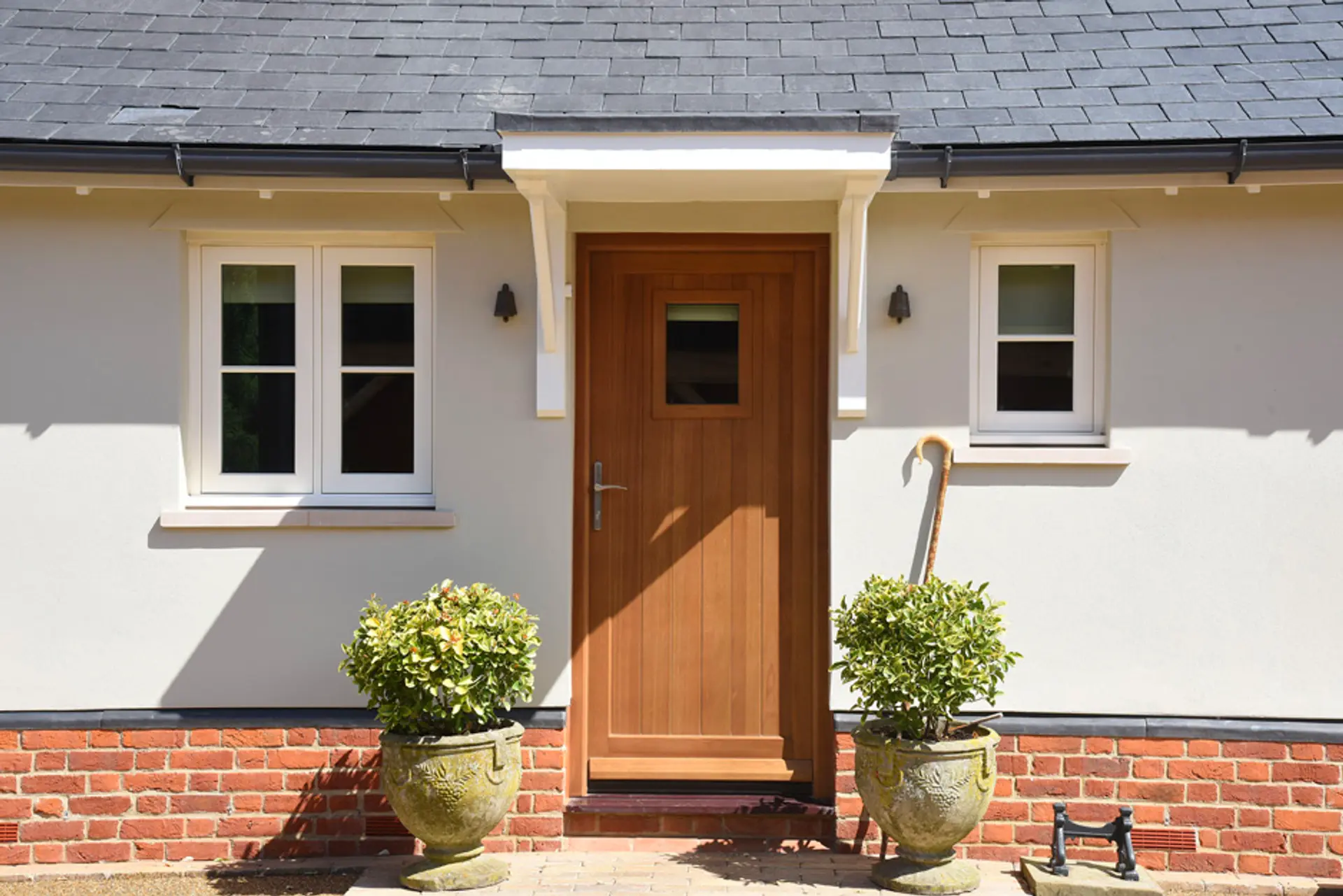 Entrance Door Stained Exterior - Entrance Door in Stained