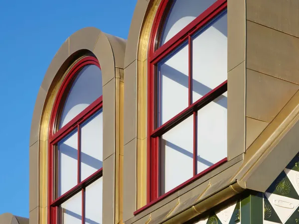 Sash Windows Red Exterior - Sash window in Red