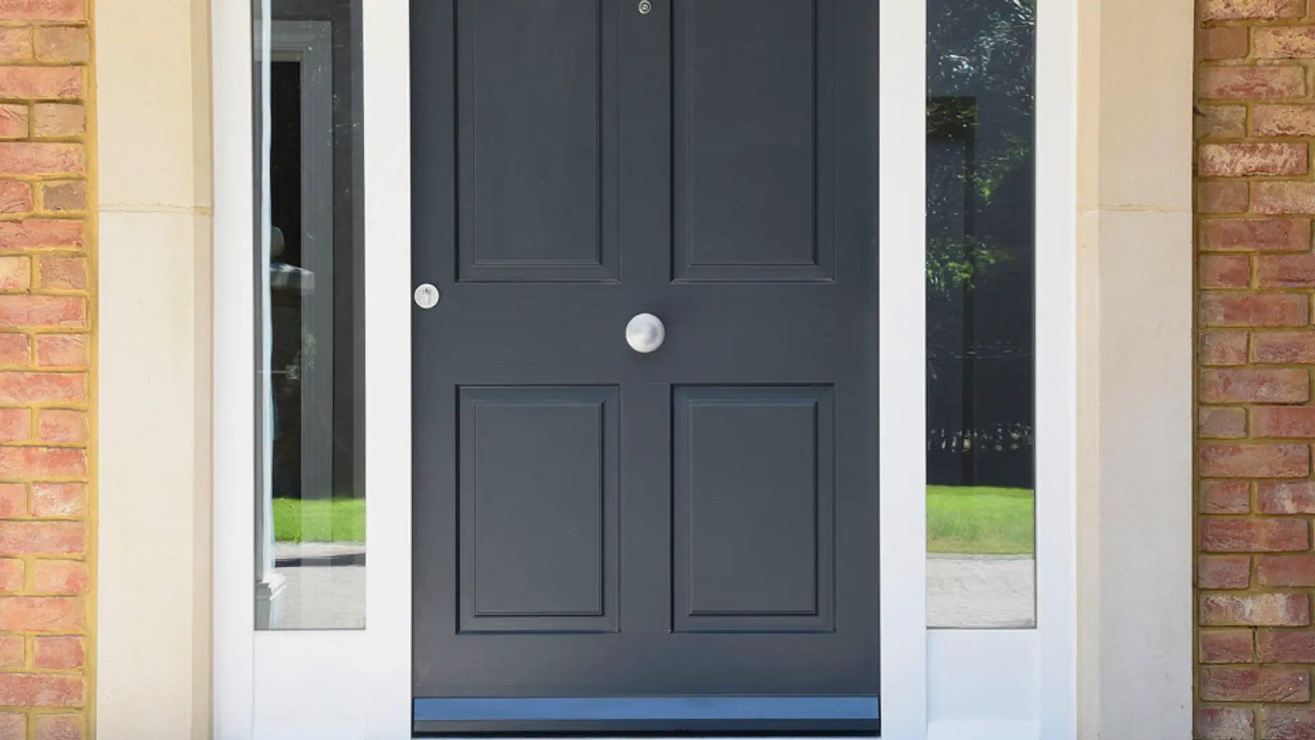 Entrance Door Grey Exterior 11 - Entrance Door in Grey
