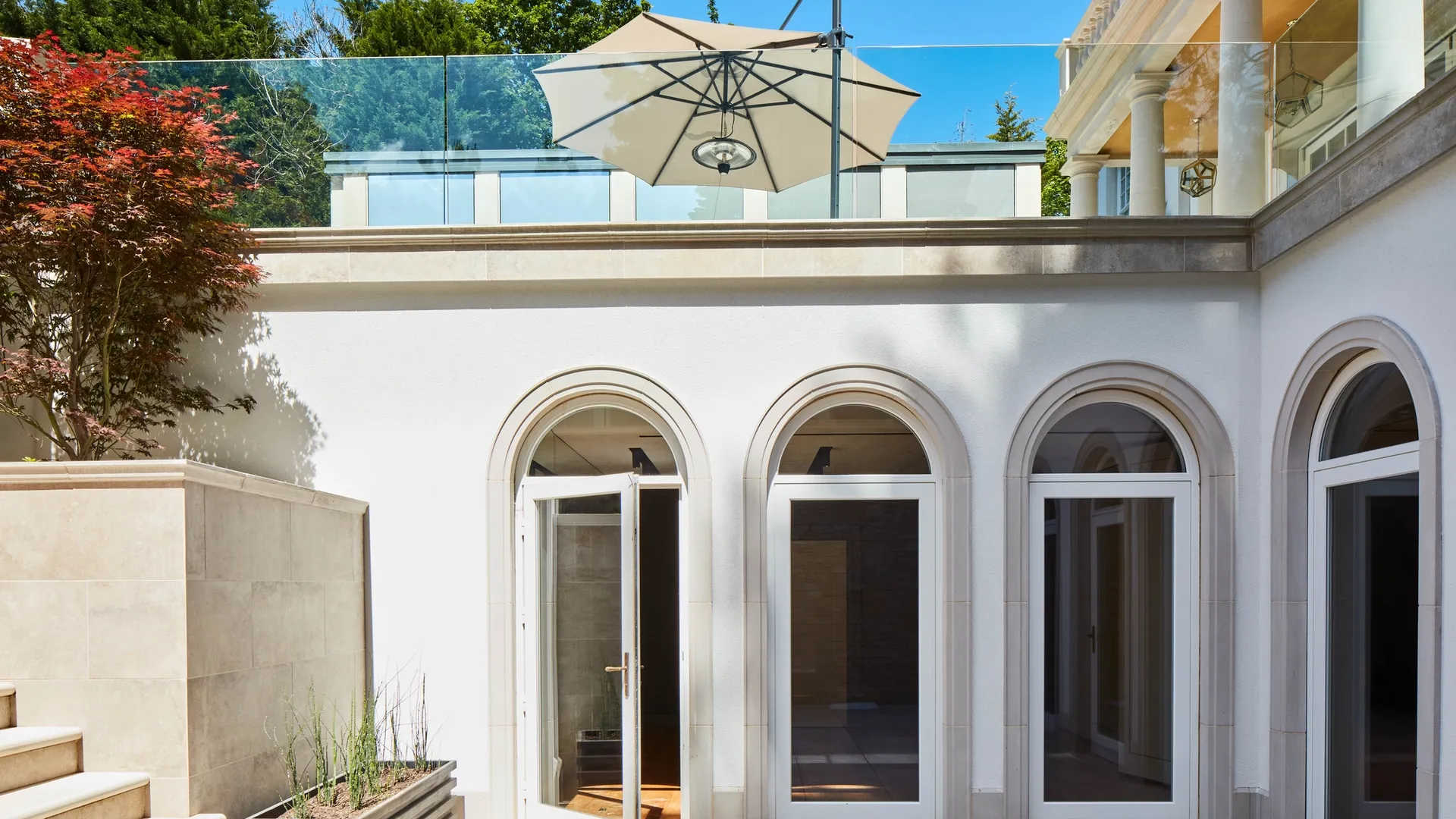 Single Door White Exterior 3 - Single door in White