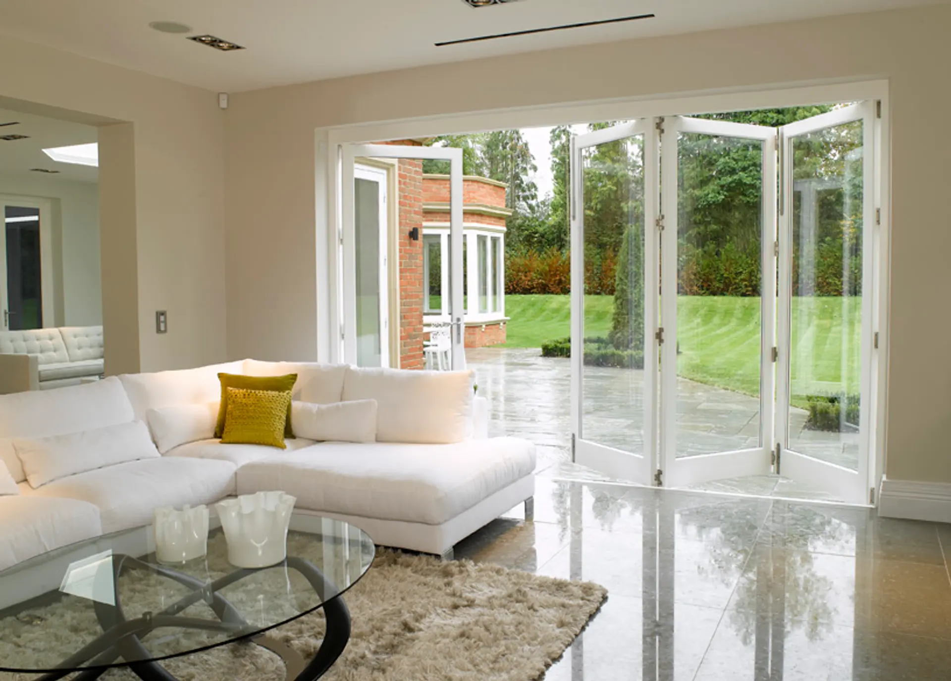 Bifold Door White Interior - Bi-fold door in White