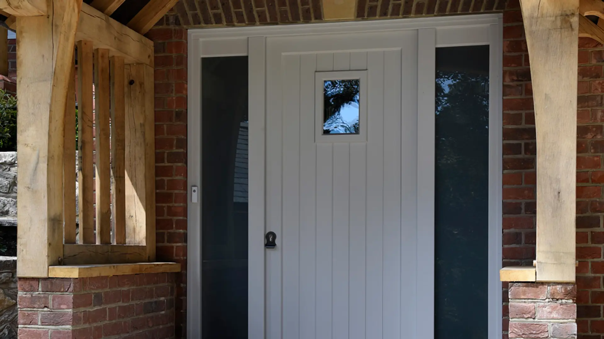 Entrance Door White Exterior 10 - Entrance Door in White