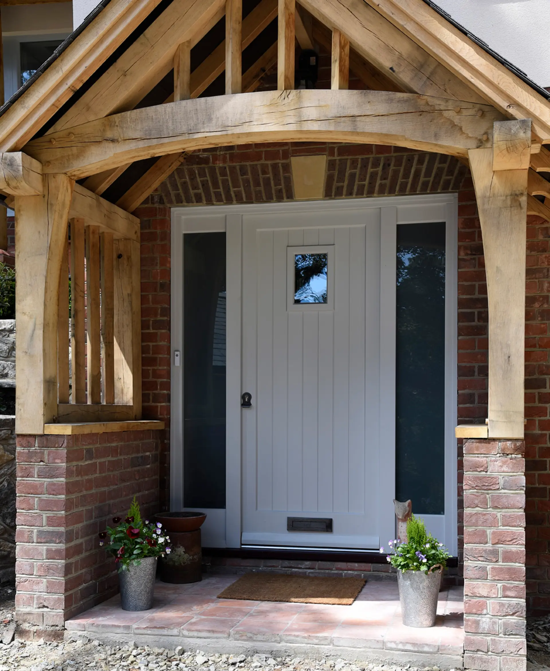 Entrance Door White Exterior 10 - Entrance Door in White
