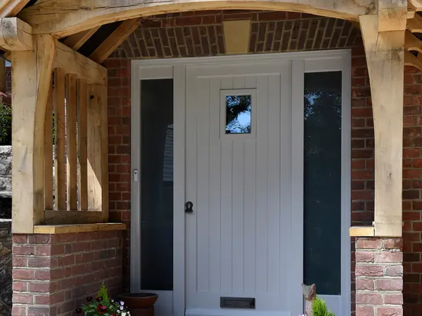 Entrance Door White Exterior 10 - Entrance Door in White