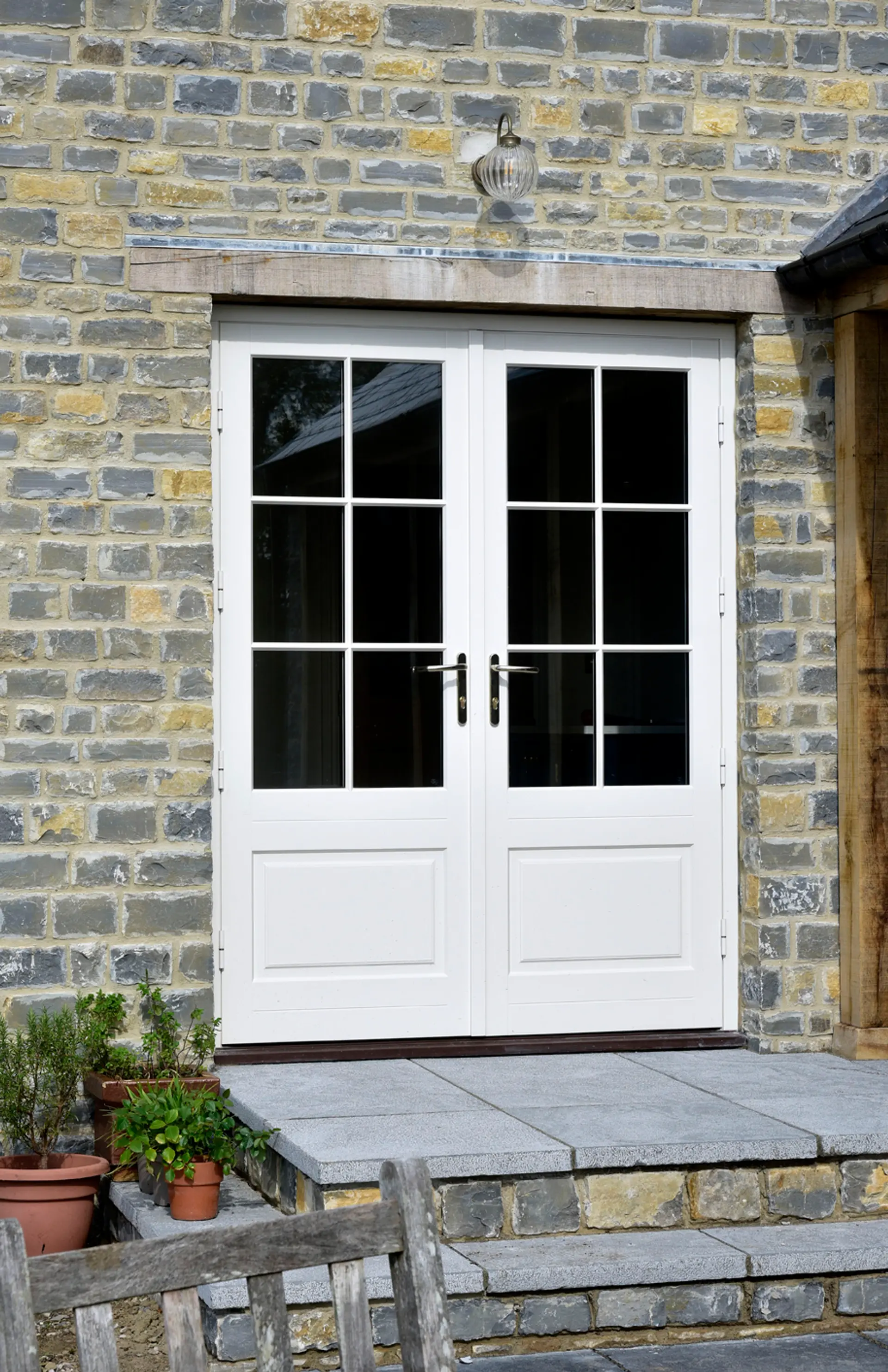 French Door White Exterior 38 - French door in White
