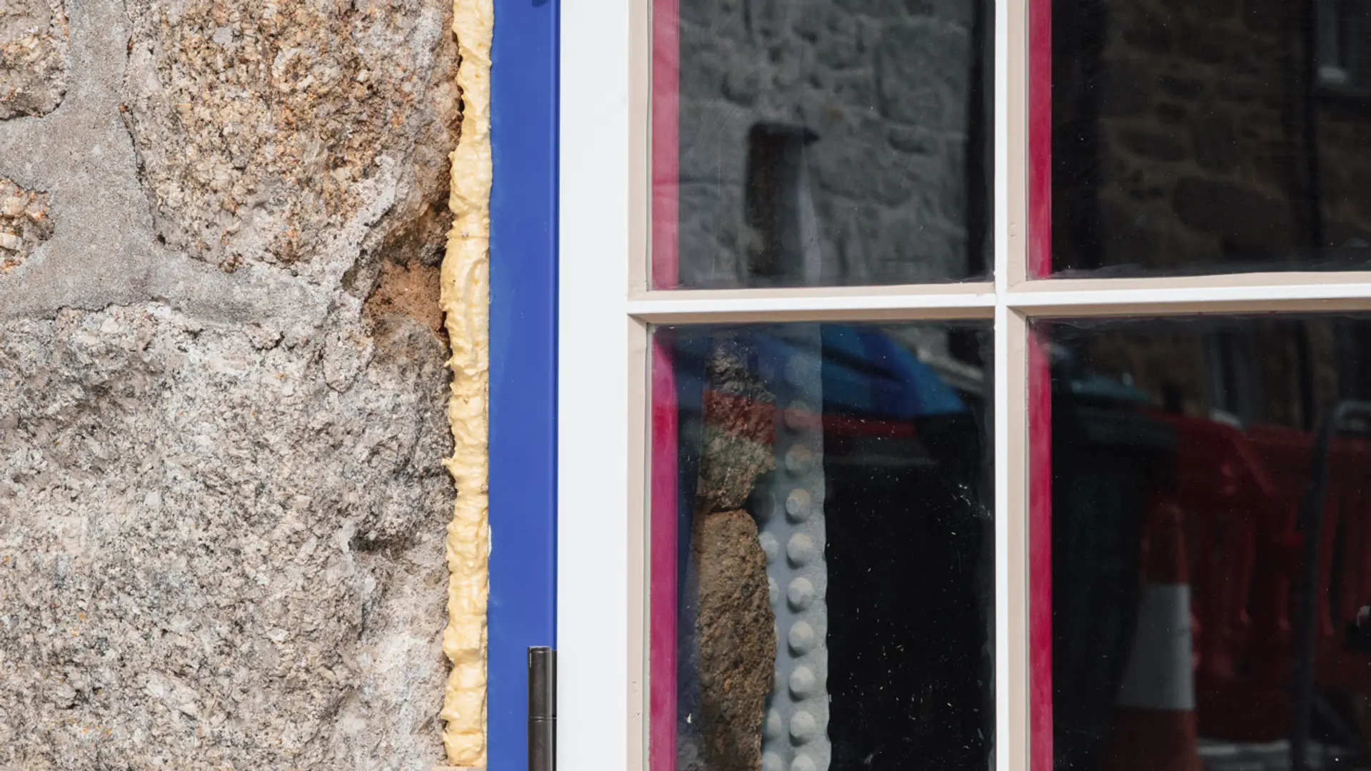 Sash Windows Blue Exterior - Sash window in Blue