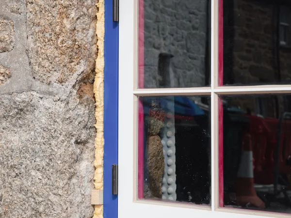 Sash Windows Blue Exterior - Sash window in Blue