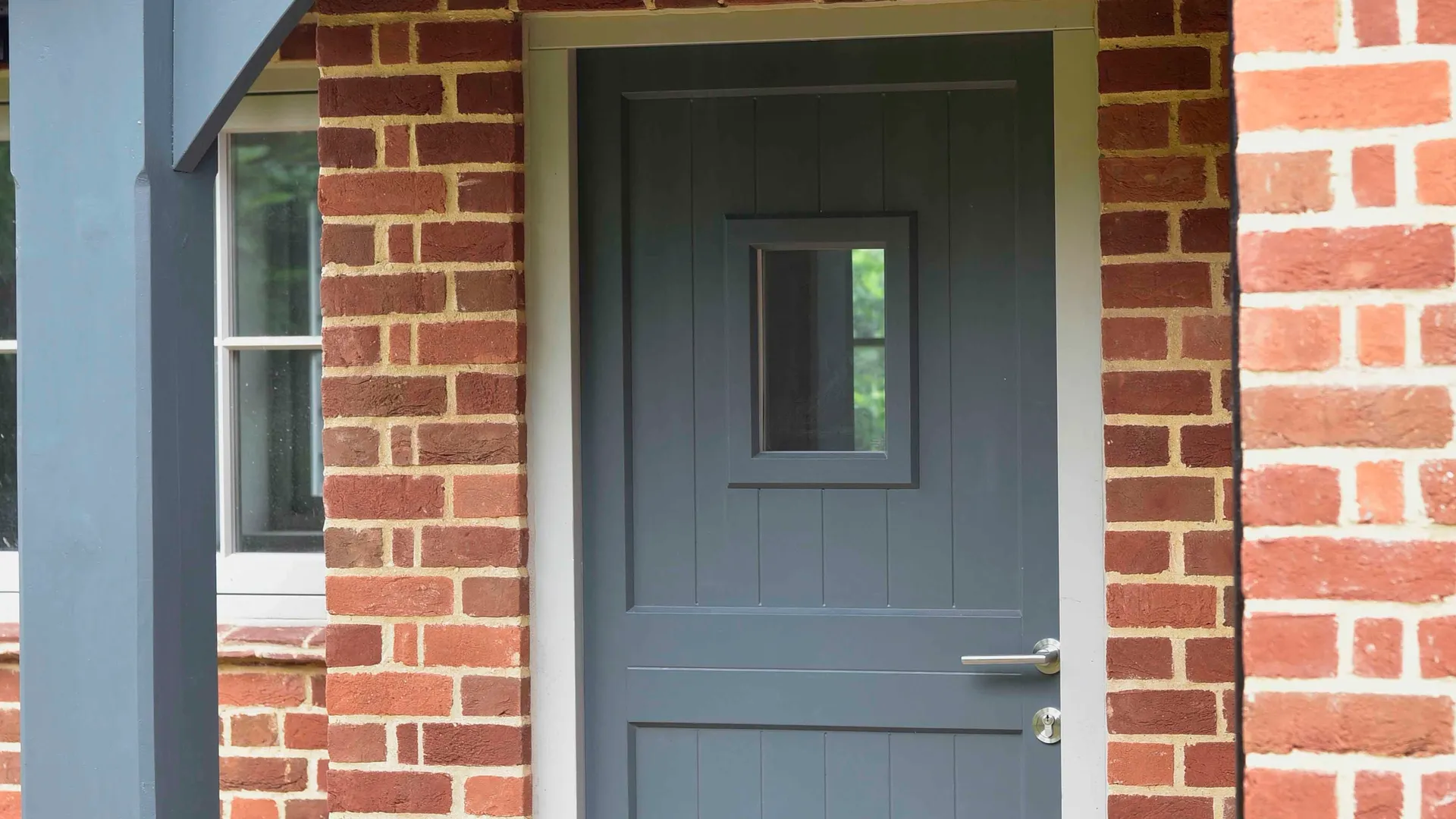 Entrance Door Grey Exterior 4 - Entrance Door in Grey