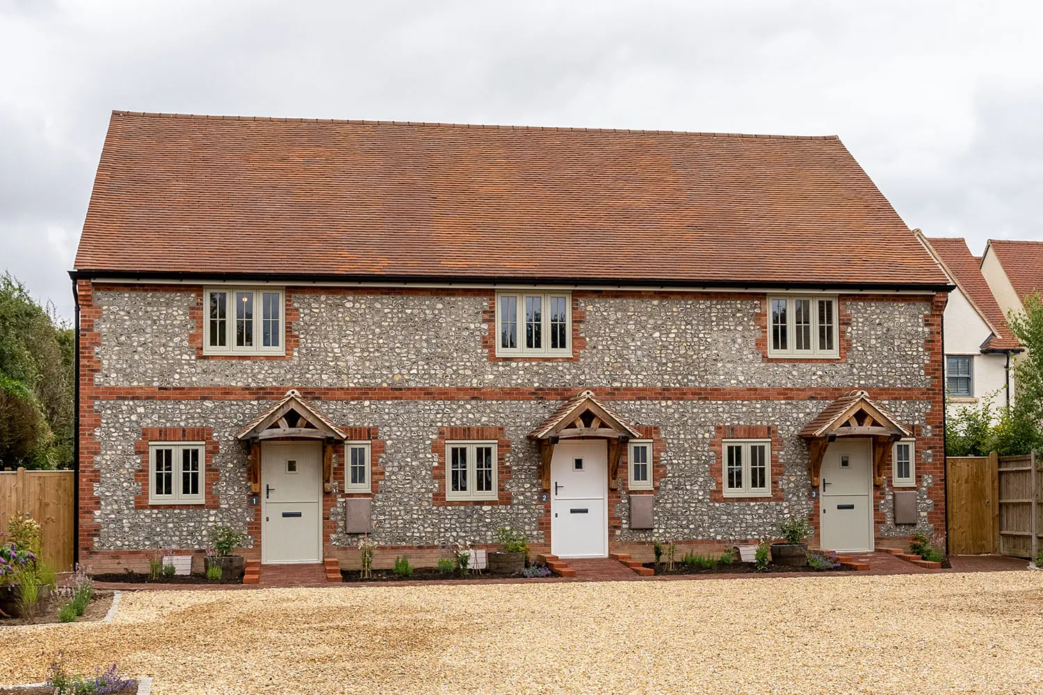 mumford & wood timber windows and doors multi-plot development