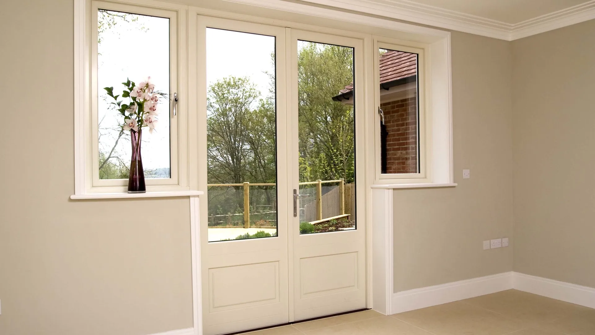 French Door White Interior - French door in White