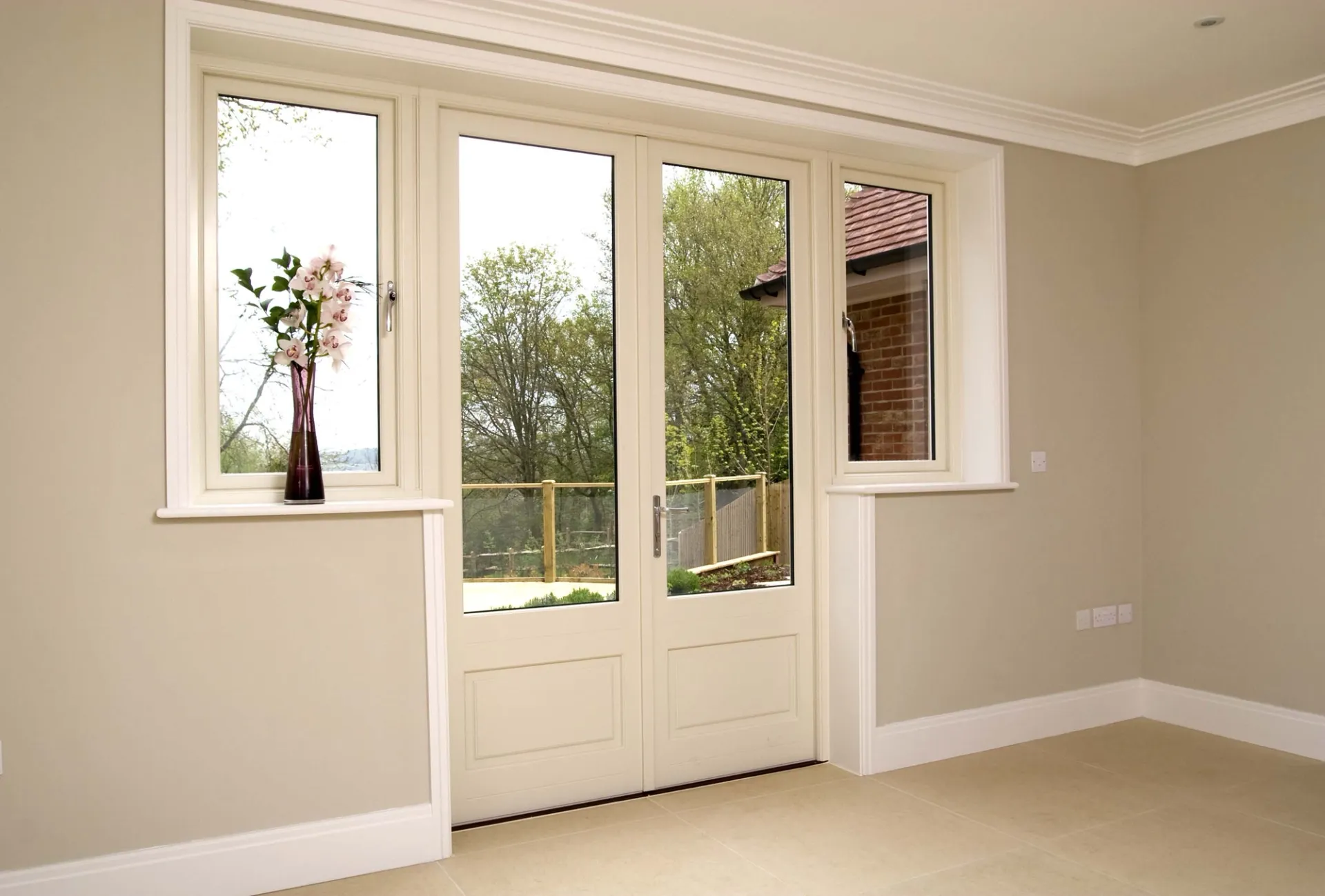 French Door White Interior - French door in White