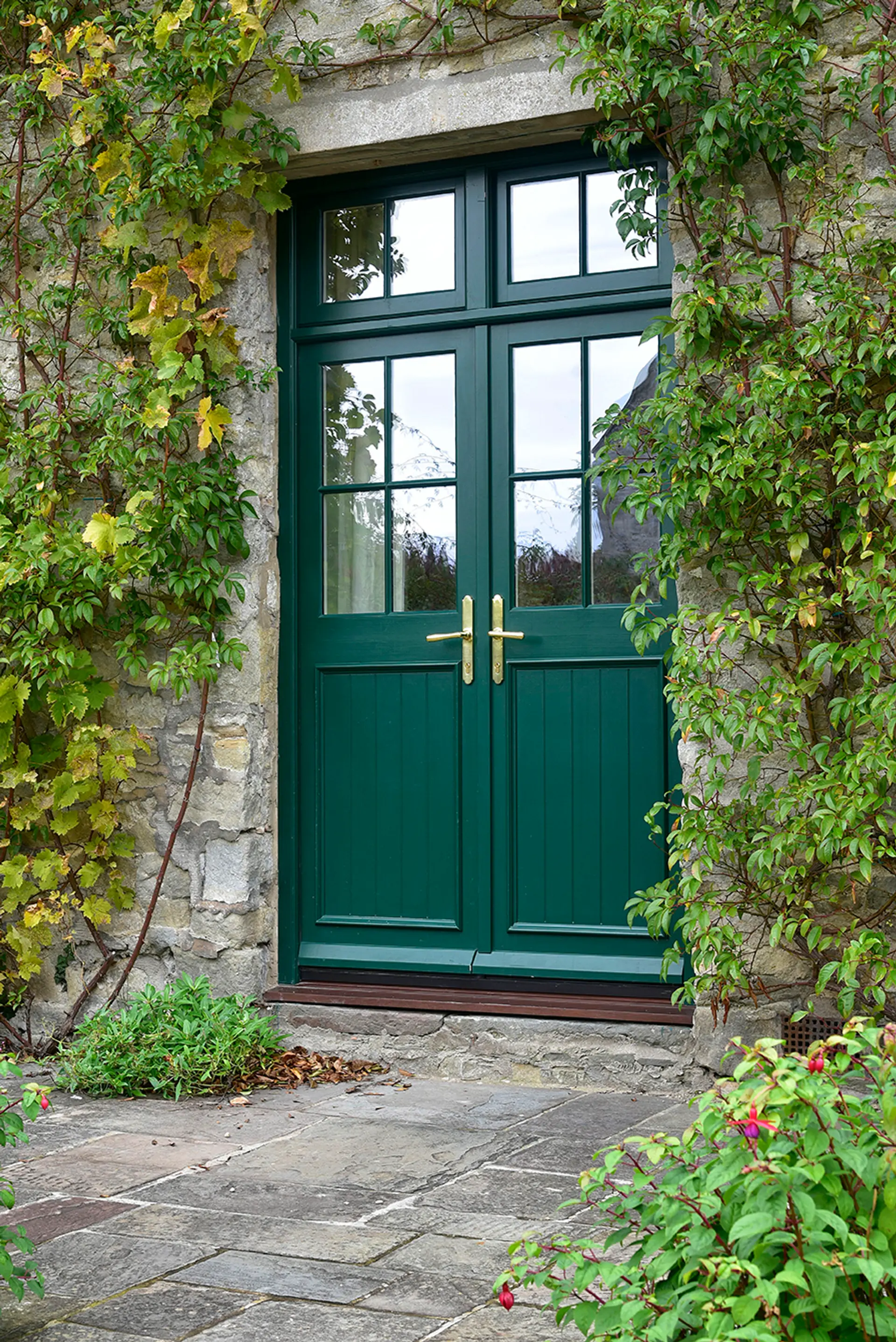 French Door Green Exterior - French door in Green