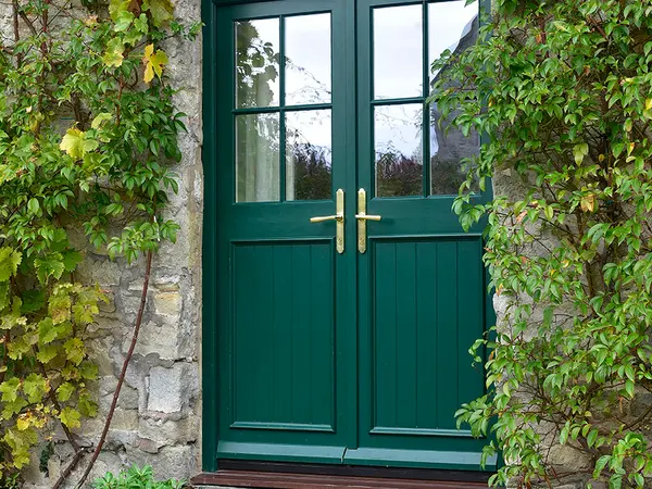 French Door Green Exterior - French door in Green