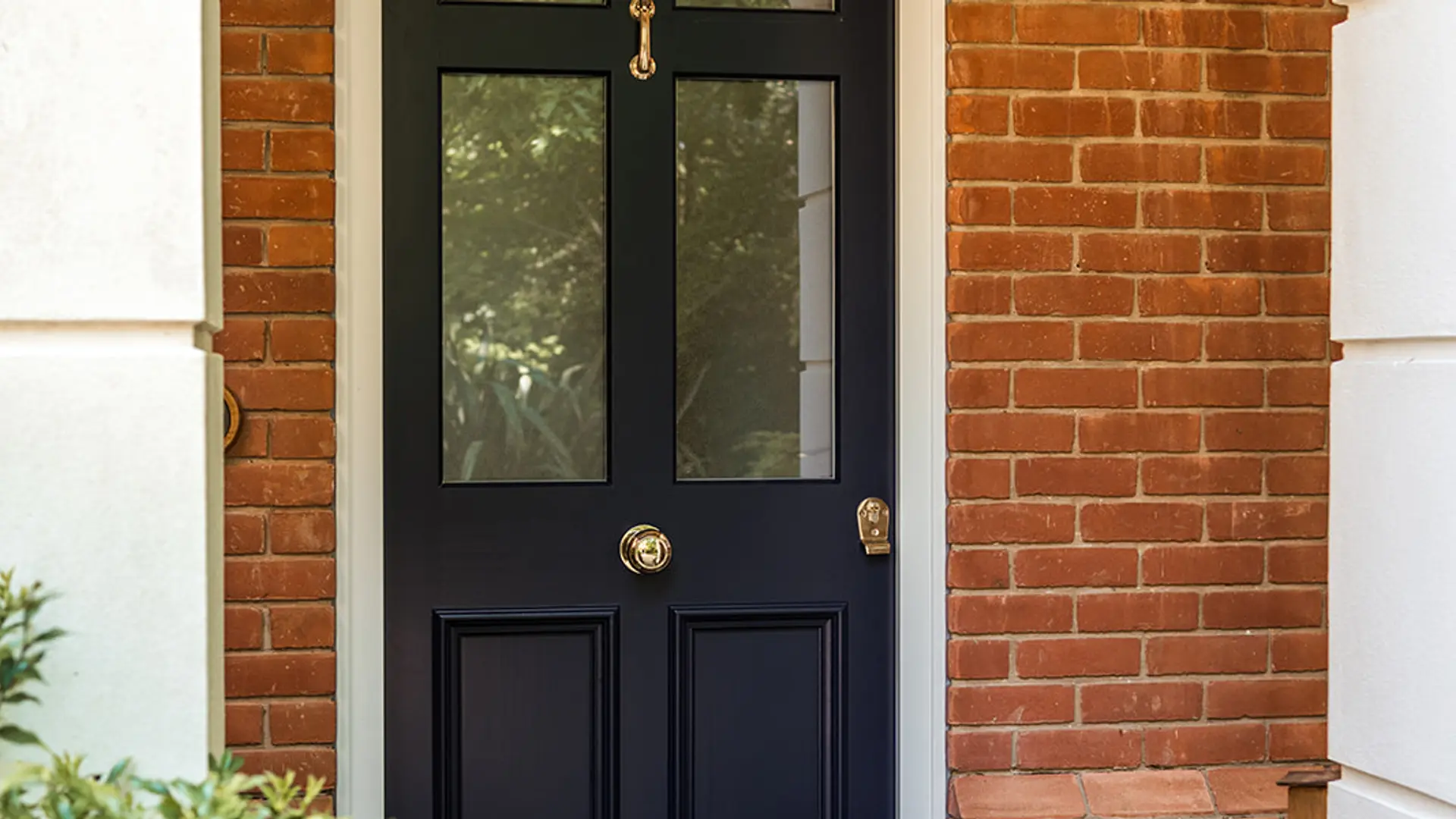 Entrance Door Black Exterior 6 - Entrance Door in Black