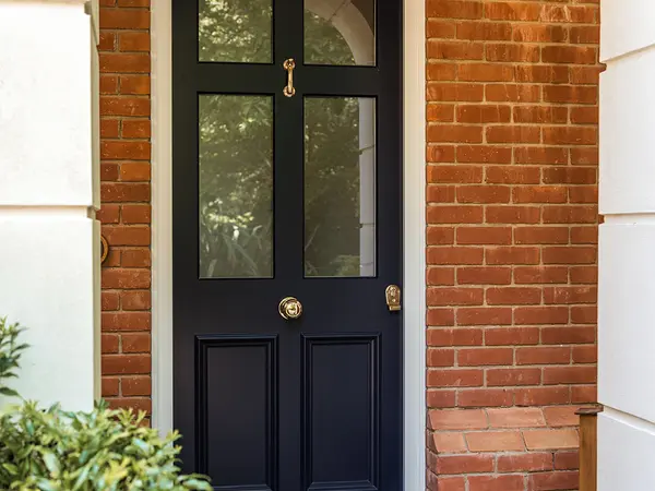 Entrance Door Black Exterior 6 - Entrance Door in Black