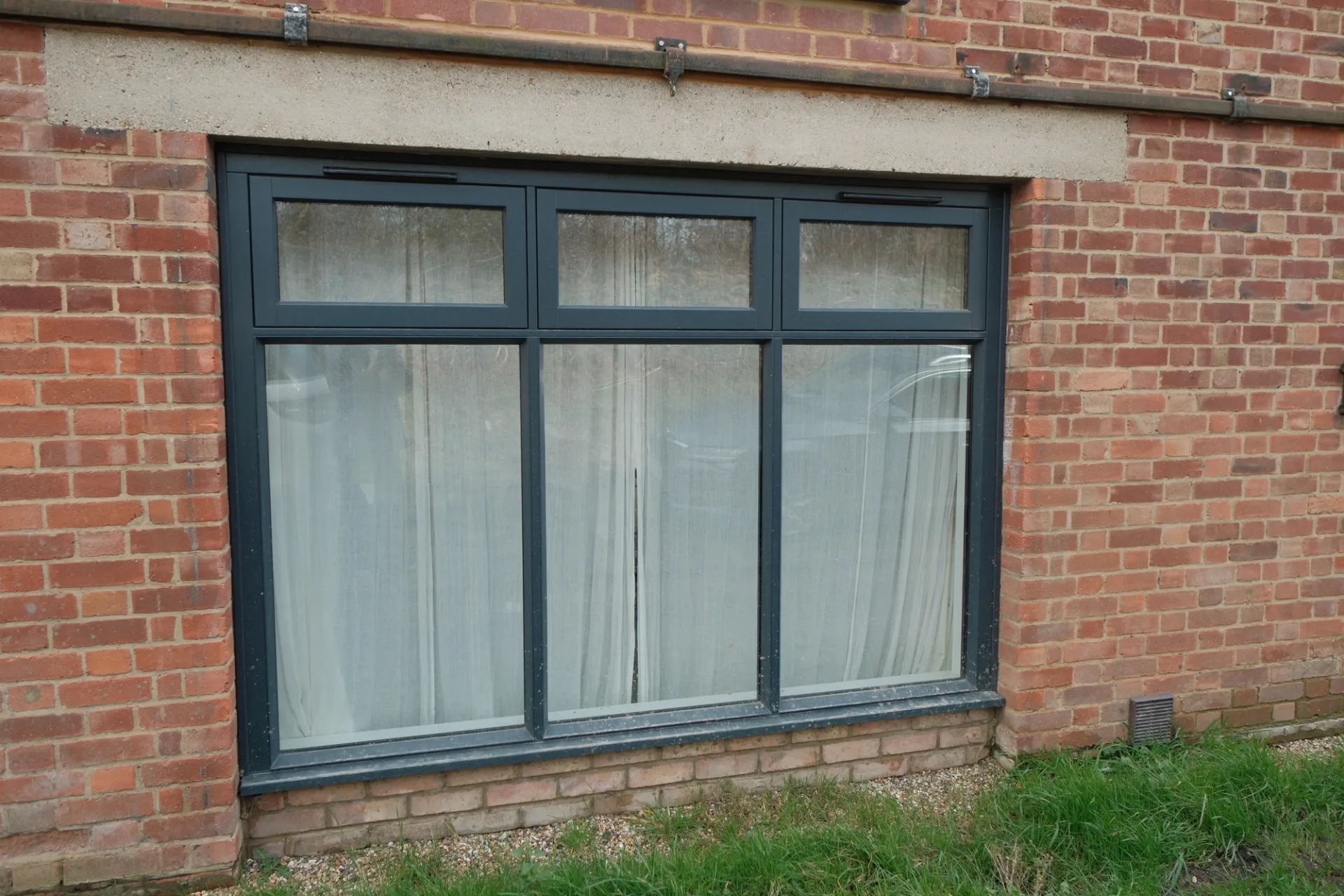 Casement Windows Grey Exterior - Casement window in Grey