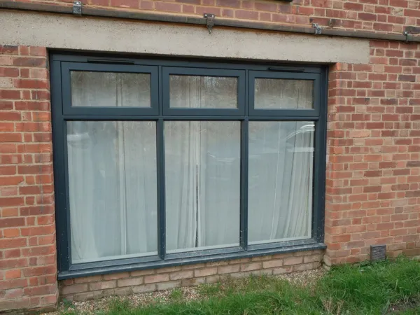 Casement Windows Grey Exterior - Casement window in Grey