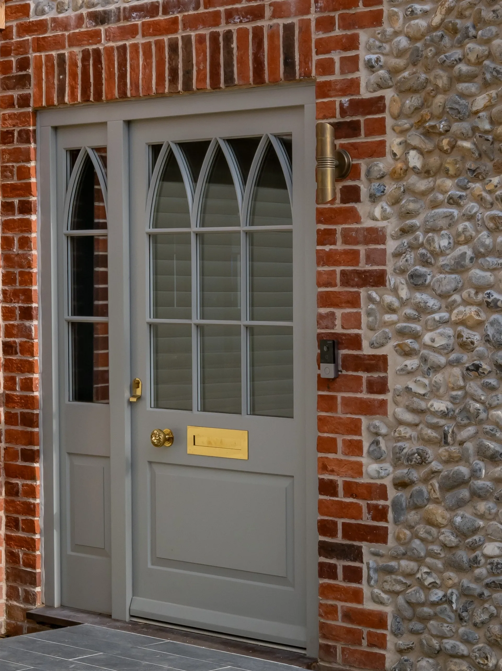 Mumford & Wood Ironmongery Brass Entrance Door - in