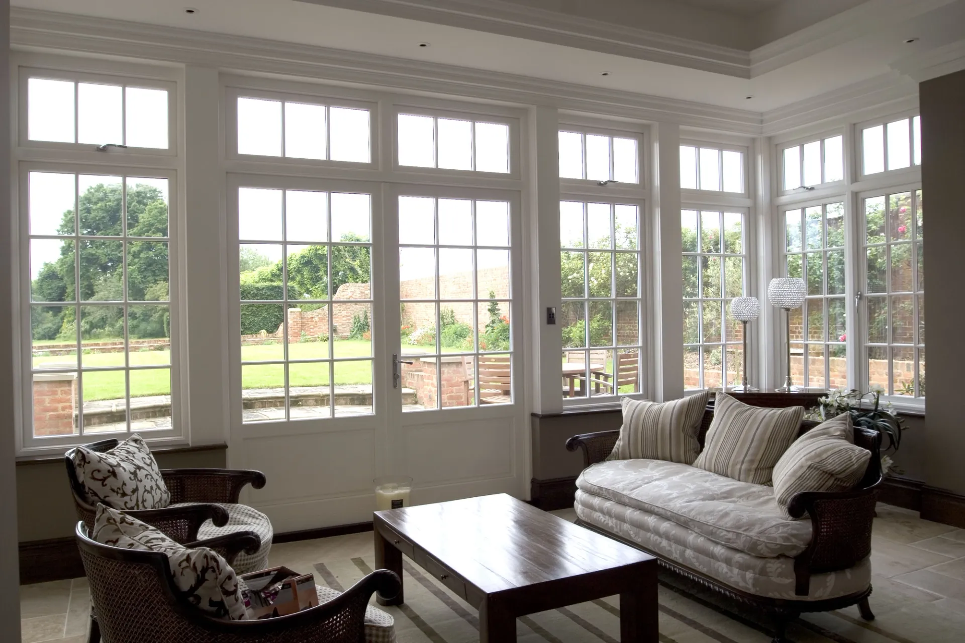 French Door White Interior 2 - French door in White