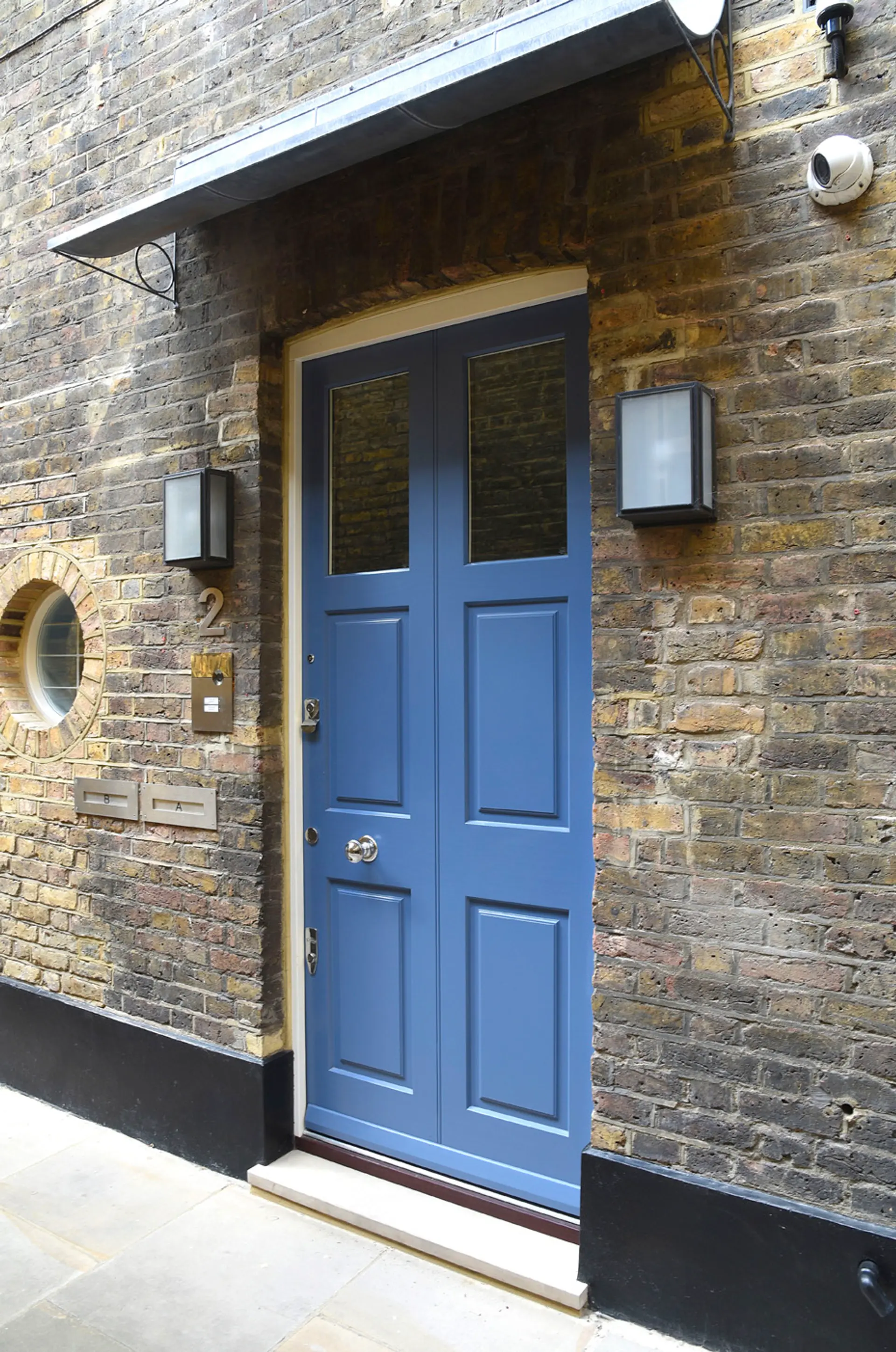 Entrance Door Blue Exterior 2 - Entrance Door in Blue