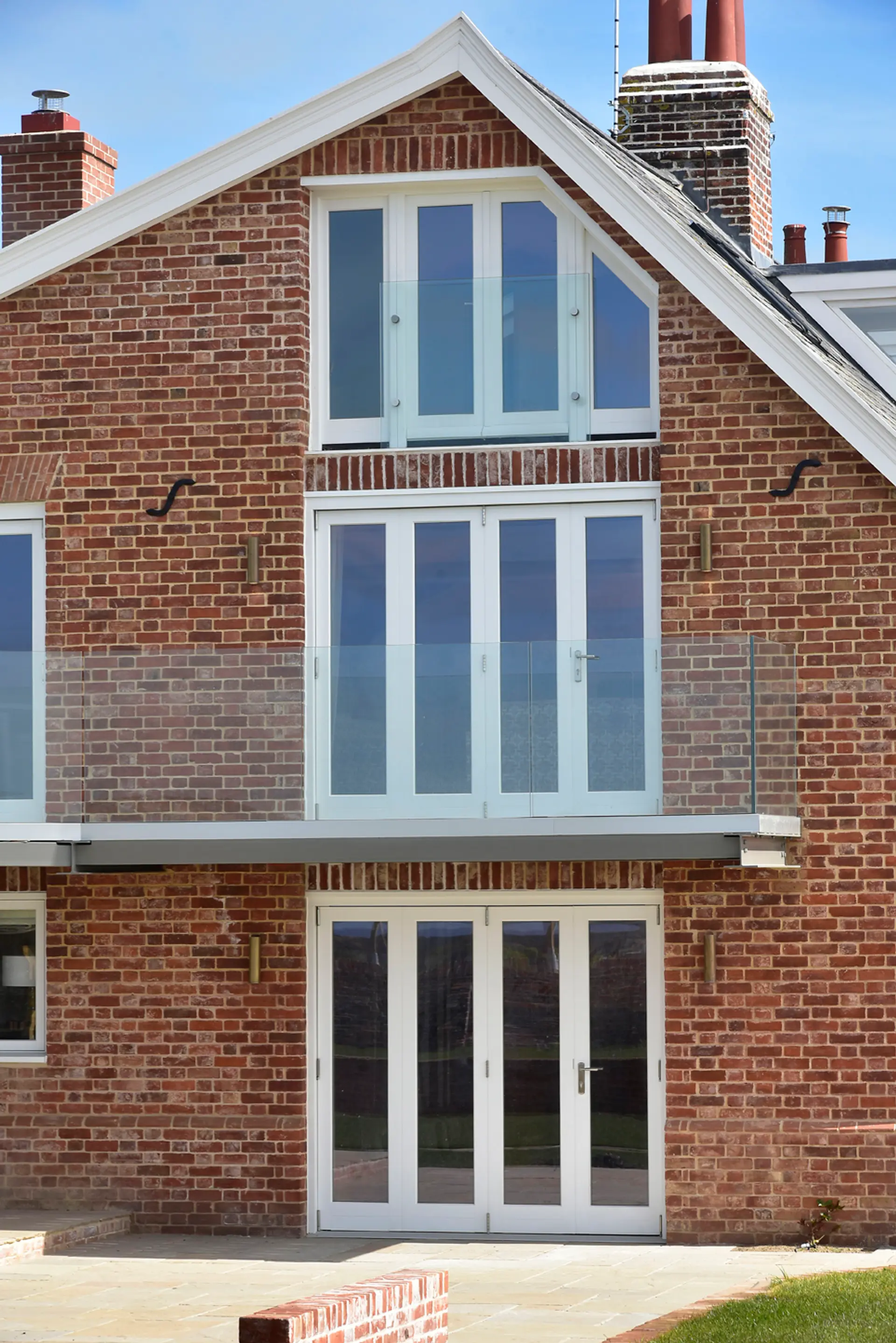 Bifold Door White Exterior 4 - Bi-fold door in White
