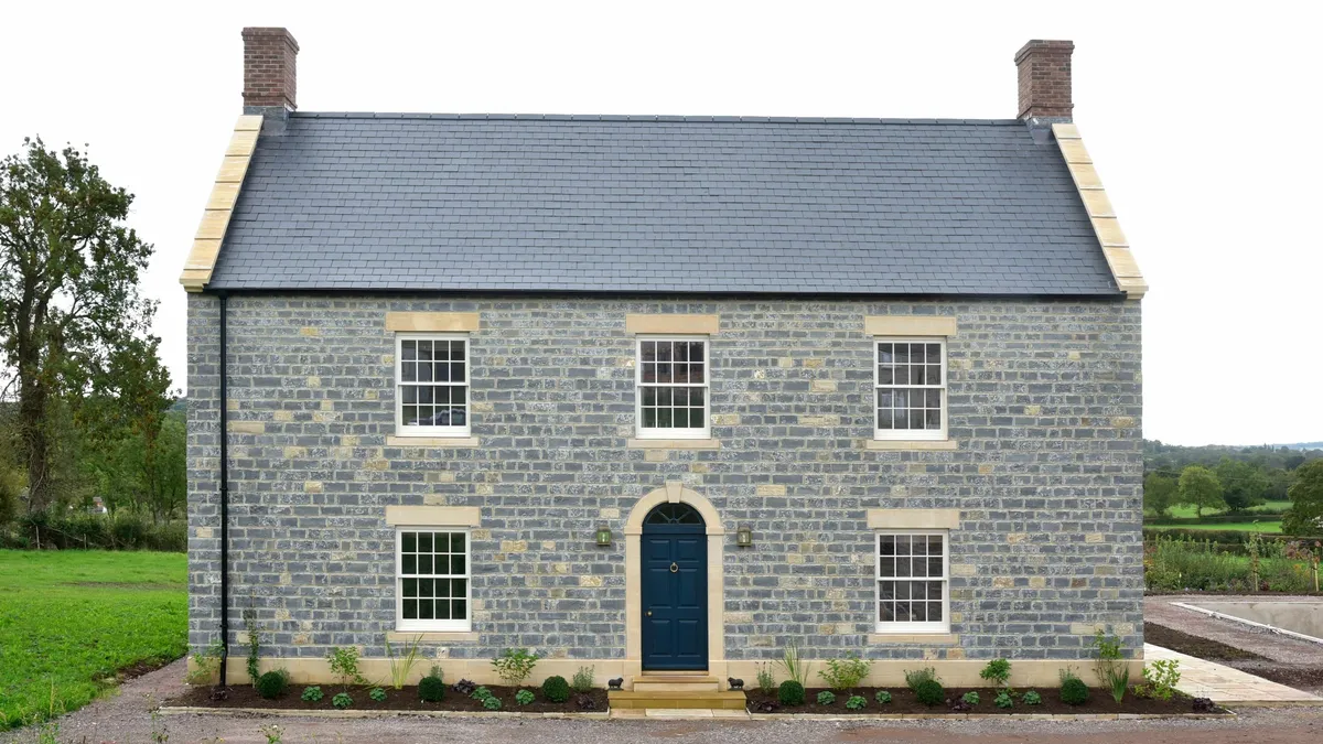 Traditionally styled, new build farmhouse