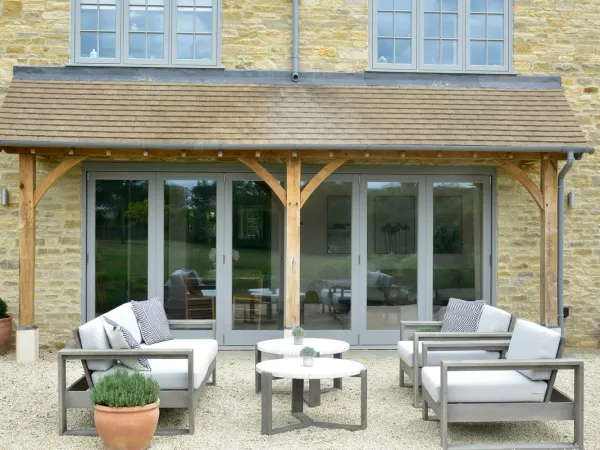 Bifold Door Grey Exterior - Bi-fold door in Grey
