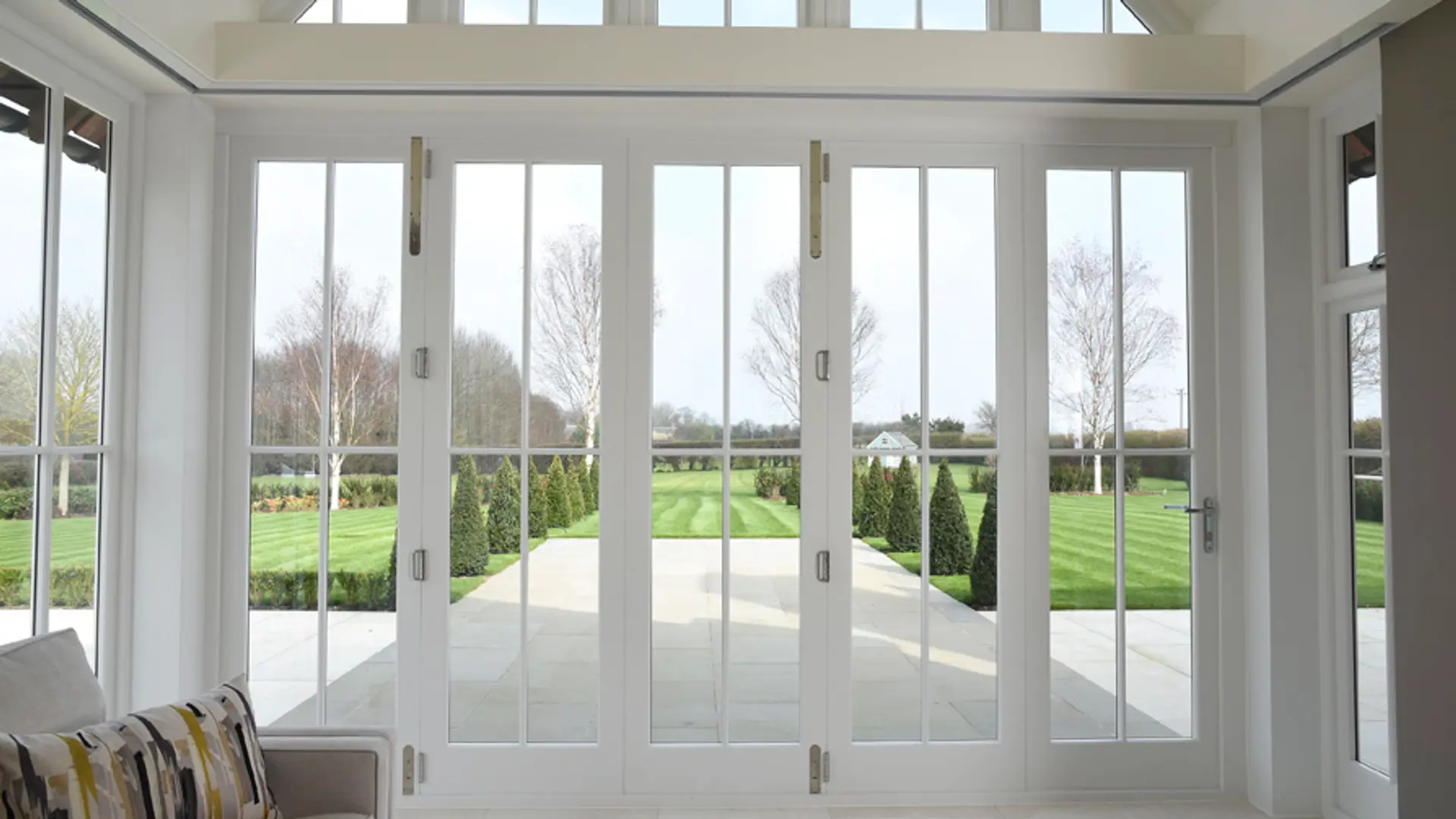 Bifold Door White Interior 4 - Bi-fold door in White