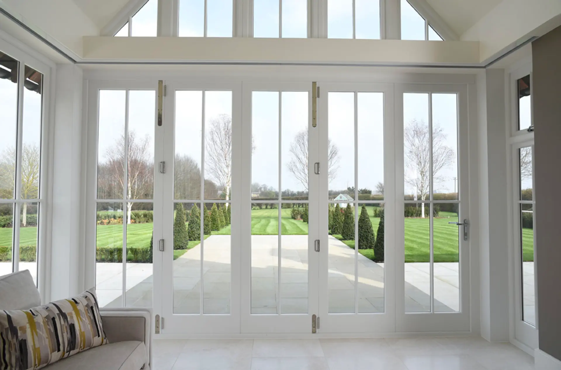 Bifold Door White Interior 4 - Bi-fold door in White