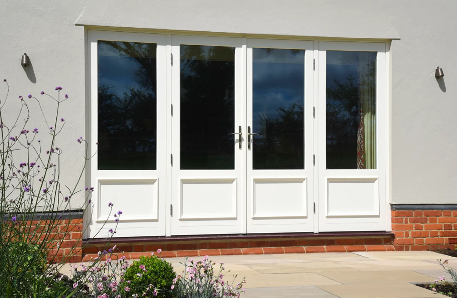 French Door White Exterior 6 - French door in White