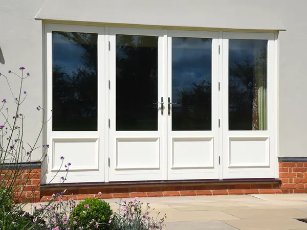 French Door White Exterior 6 - French door in White