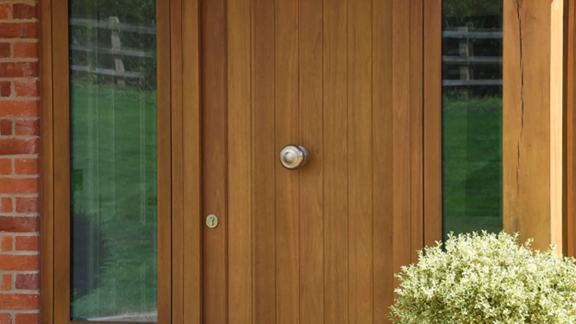 Entrance Door Stained Exterior 2 - Entrance Door in Stained