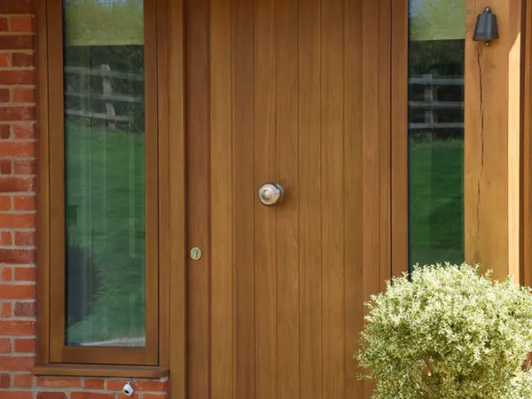 Entrance Door Stained Exterior 2 - Entrance Door in Stained