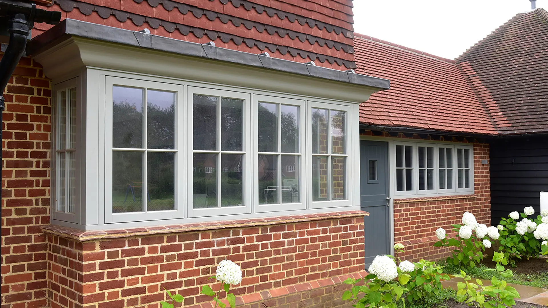 Casement Windows Grey Exterior 6 - Casement window in Grey