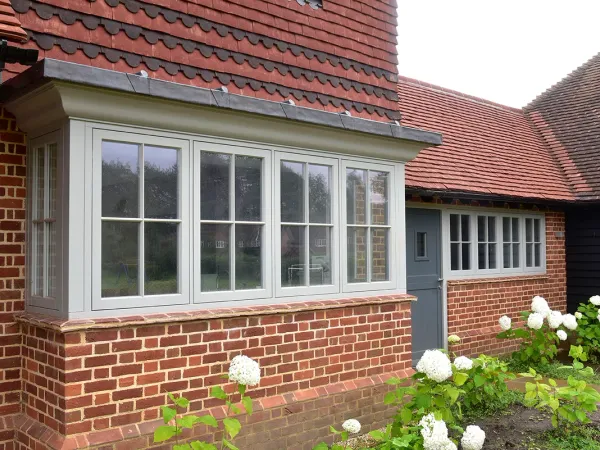 Casement Windows Grey Exterior 6 - Casement window in Grey