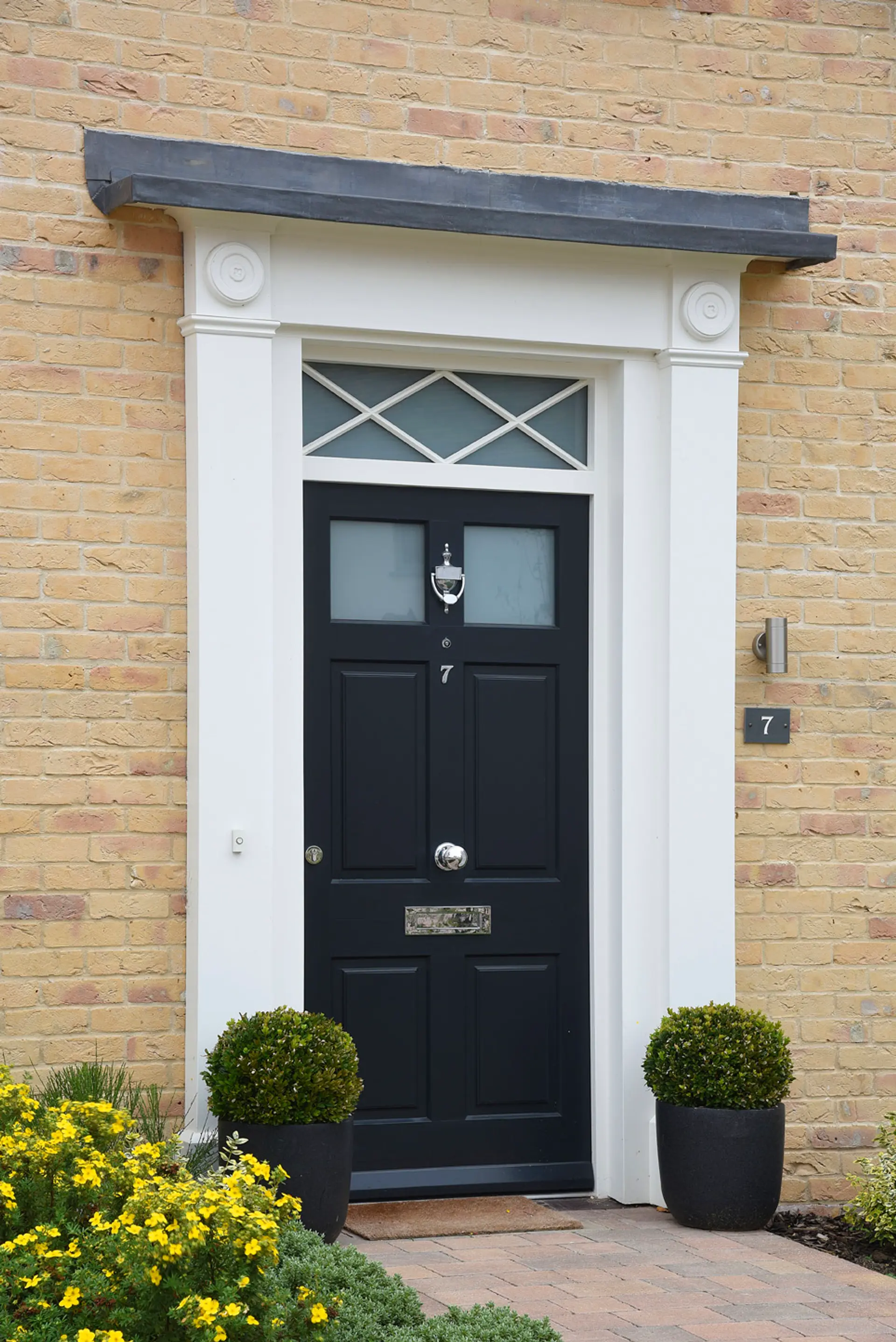 Entrance Door Black Exterior 9 - Entrance Door in Black