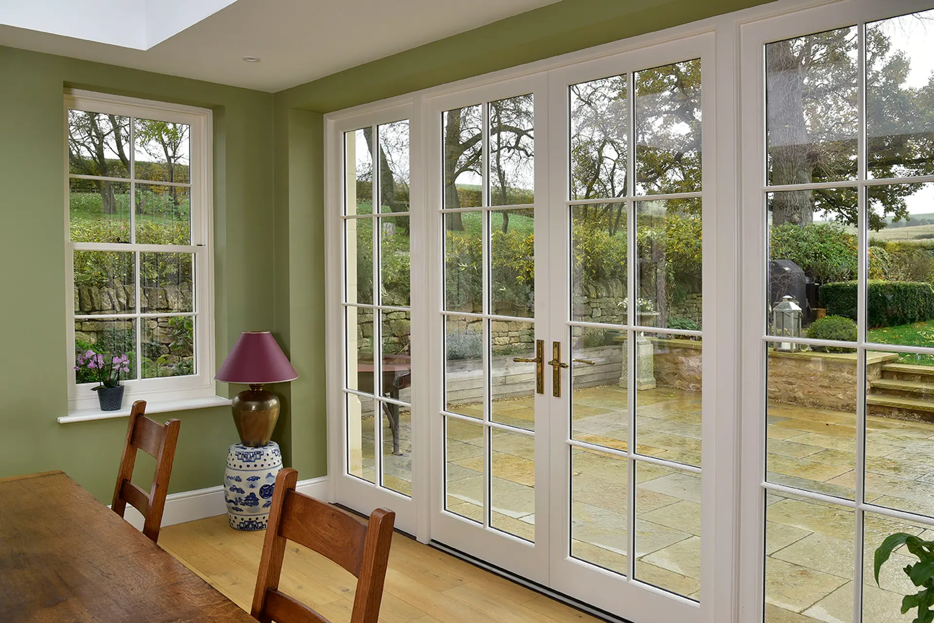 French Door White Interior 18 - French door in White