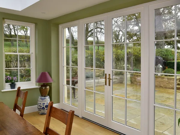 French Door White Interior 18 - French door in White