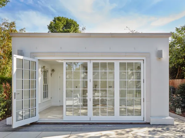 Bifold Door White Exterior 3 - Bi-fold door in White