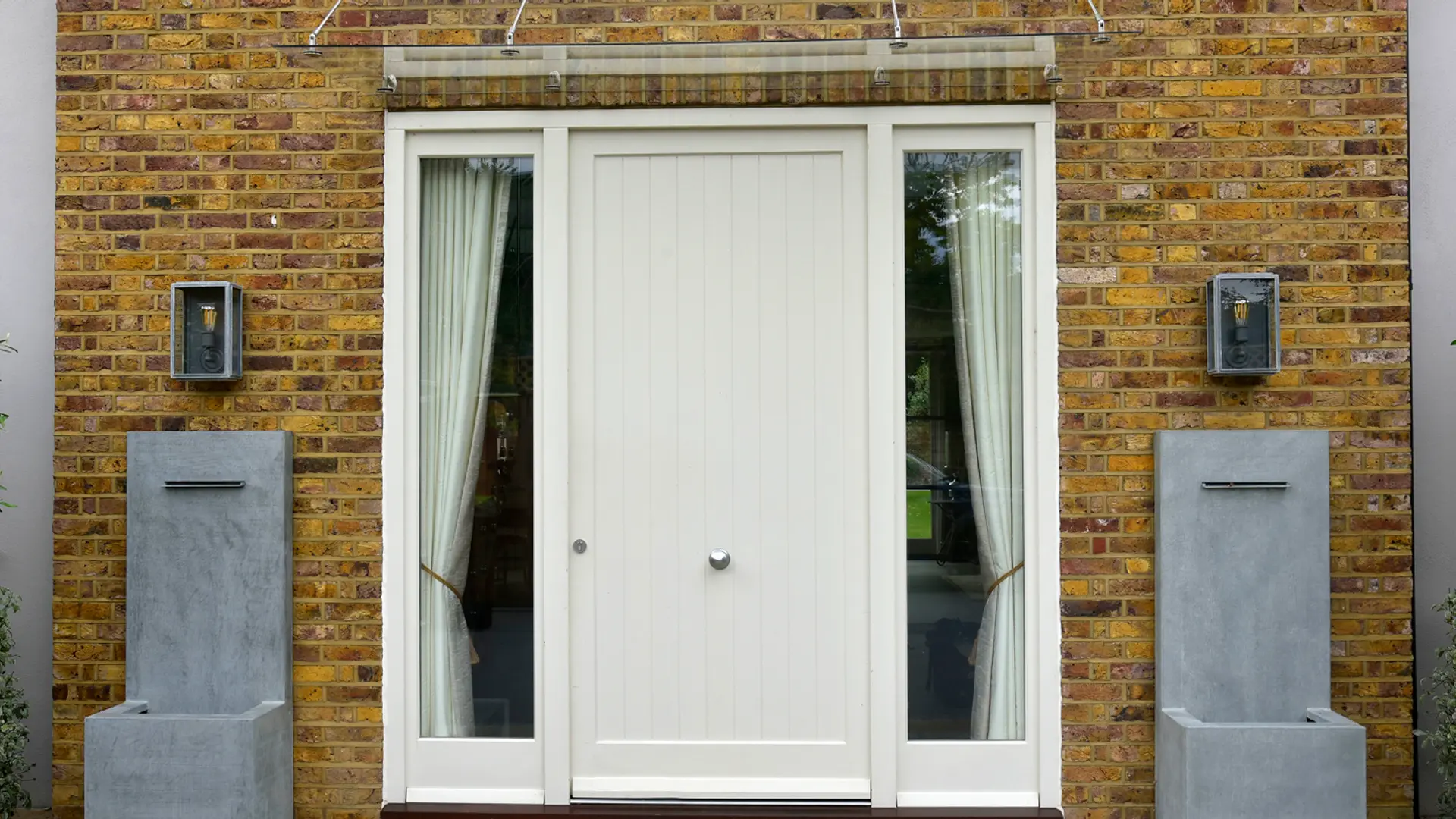 Entrance Door White Exterior 5 - Entrance Door in White