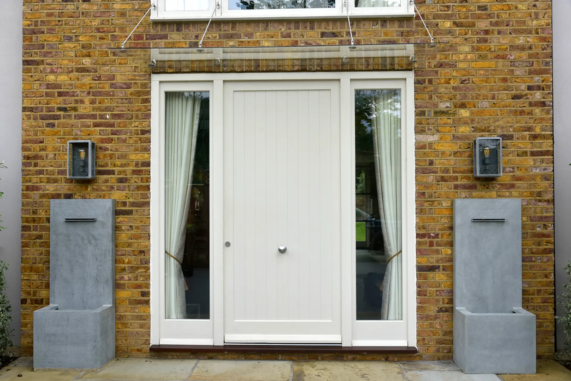 Entrance Door White Exterior 5 - Entrance Door in White
