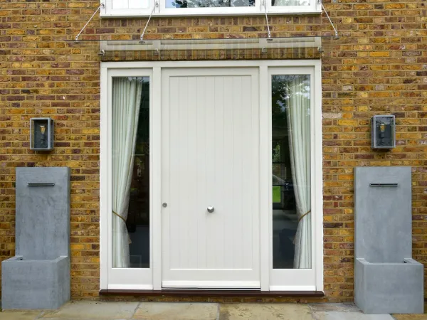 Entrance Door White Exterior 5 - Entrance Door in White