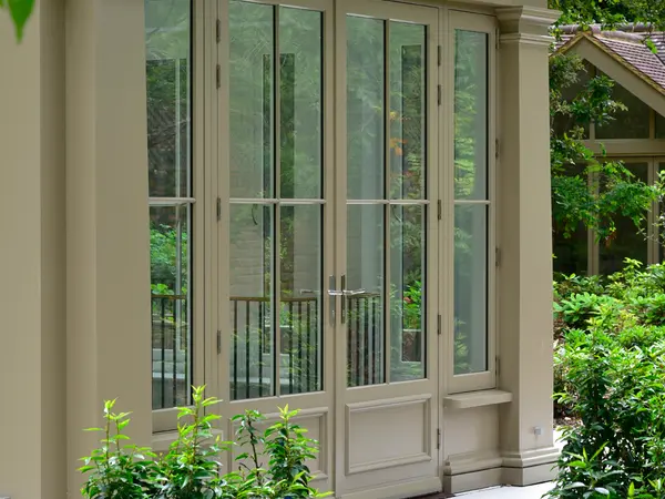 Single Door Green Exterior 3 - French door in Green