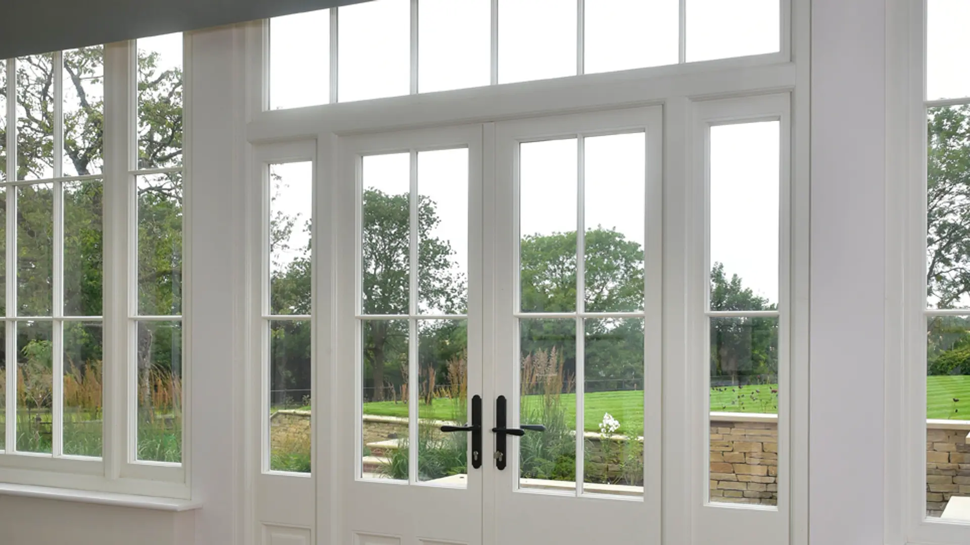 French Door White Interior 7 - French door in White
