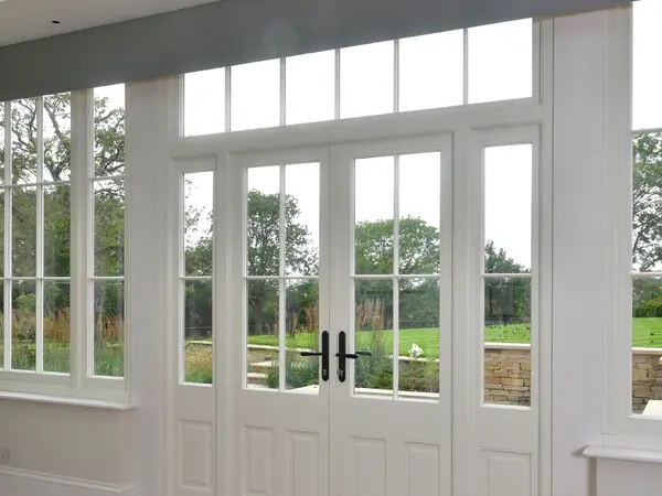 French Door White Interior 7 - French door in White
