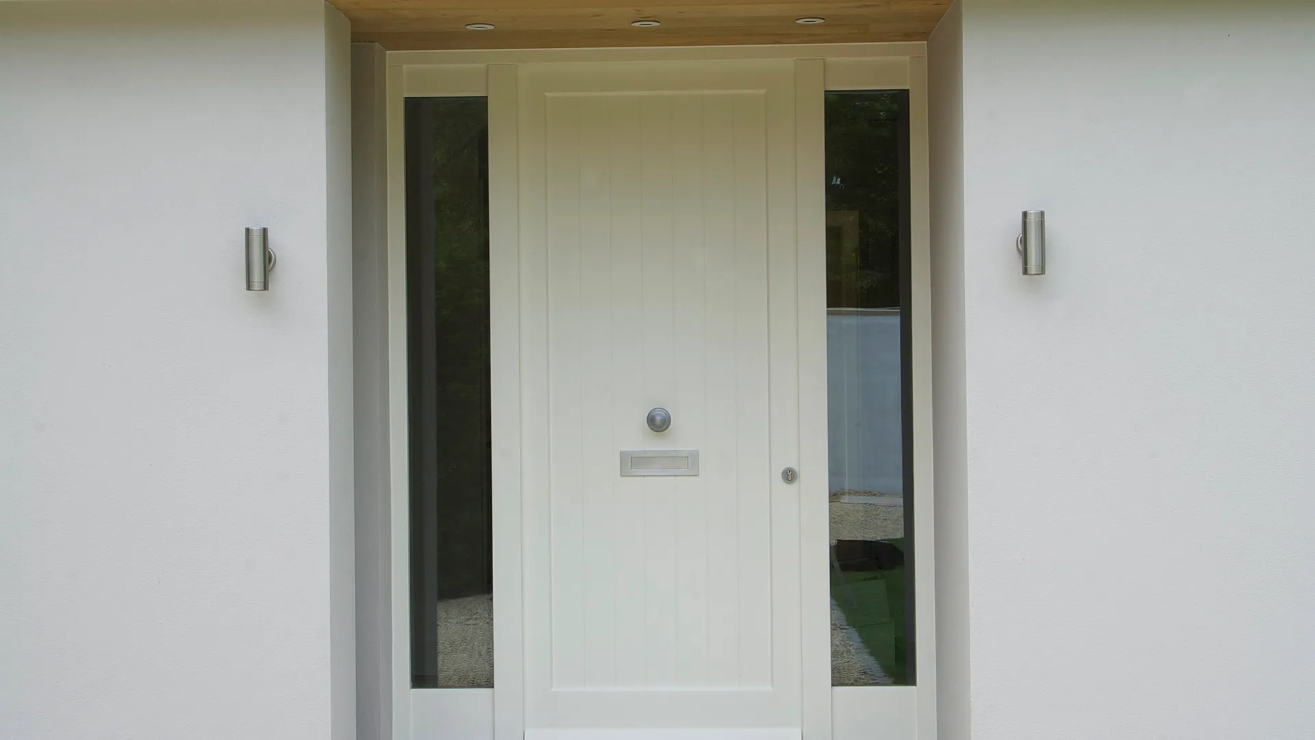 Entrance Door White Exterior 7 - Entrance Door in White