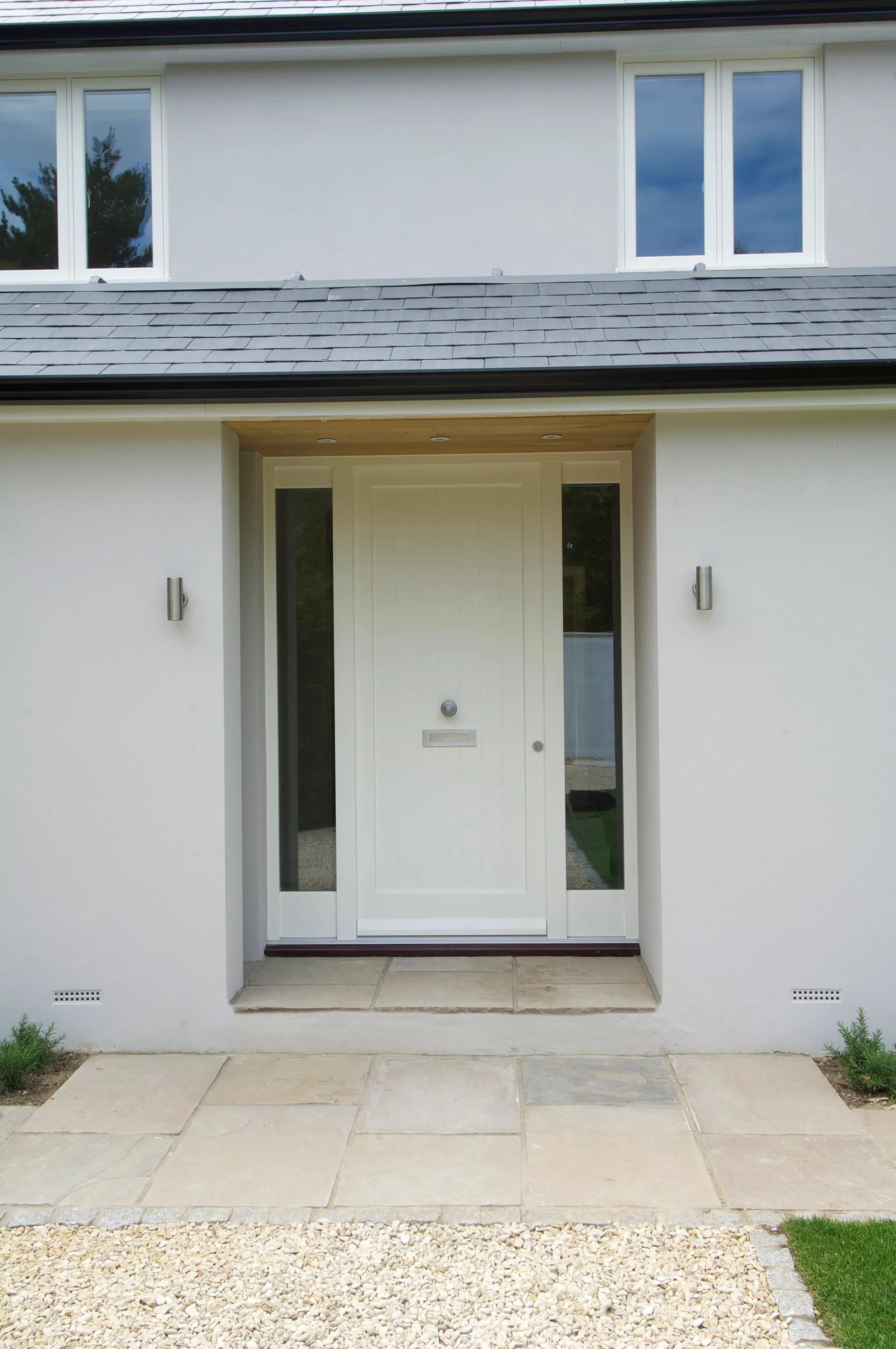 Entrance Door White Exterior 7 - Entrance Door in White