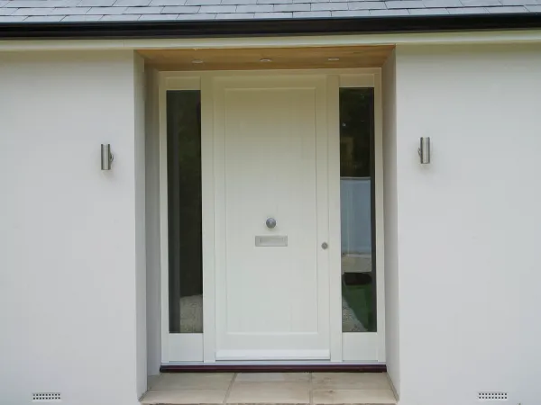 Entrance Door White Exterior 7 - Entrance Door in White