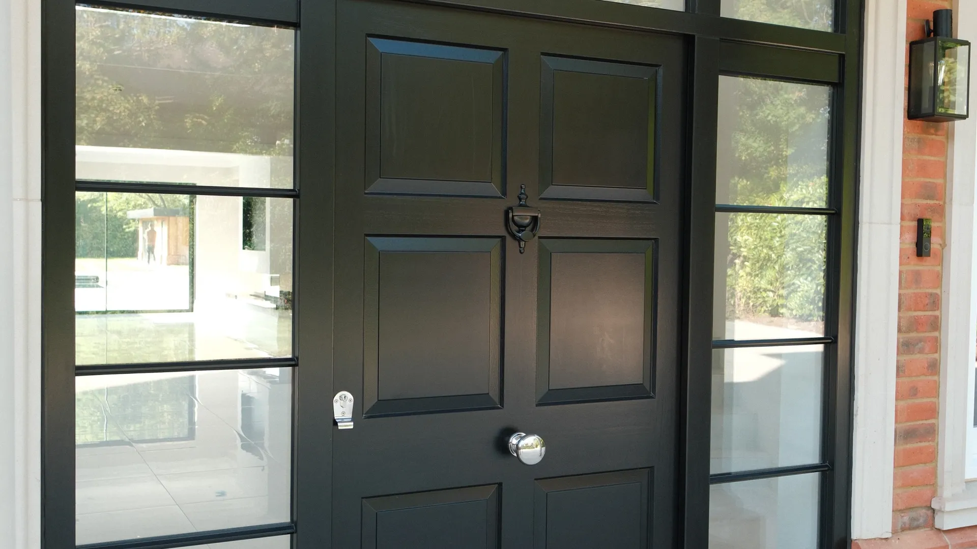 Entrance Door Black Exterior 2 - Entrance Door in Black