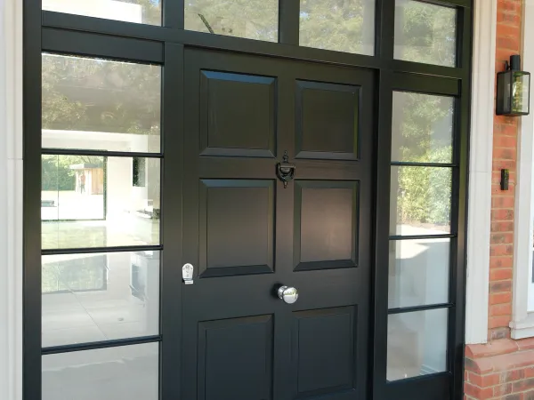 Entrance Door Black Exterior 2 - Entrance Door in Black